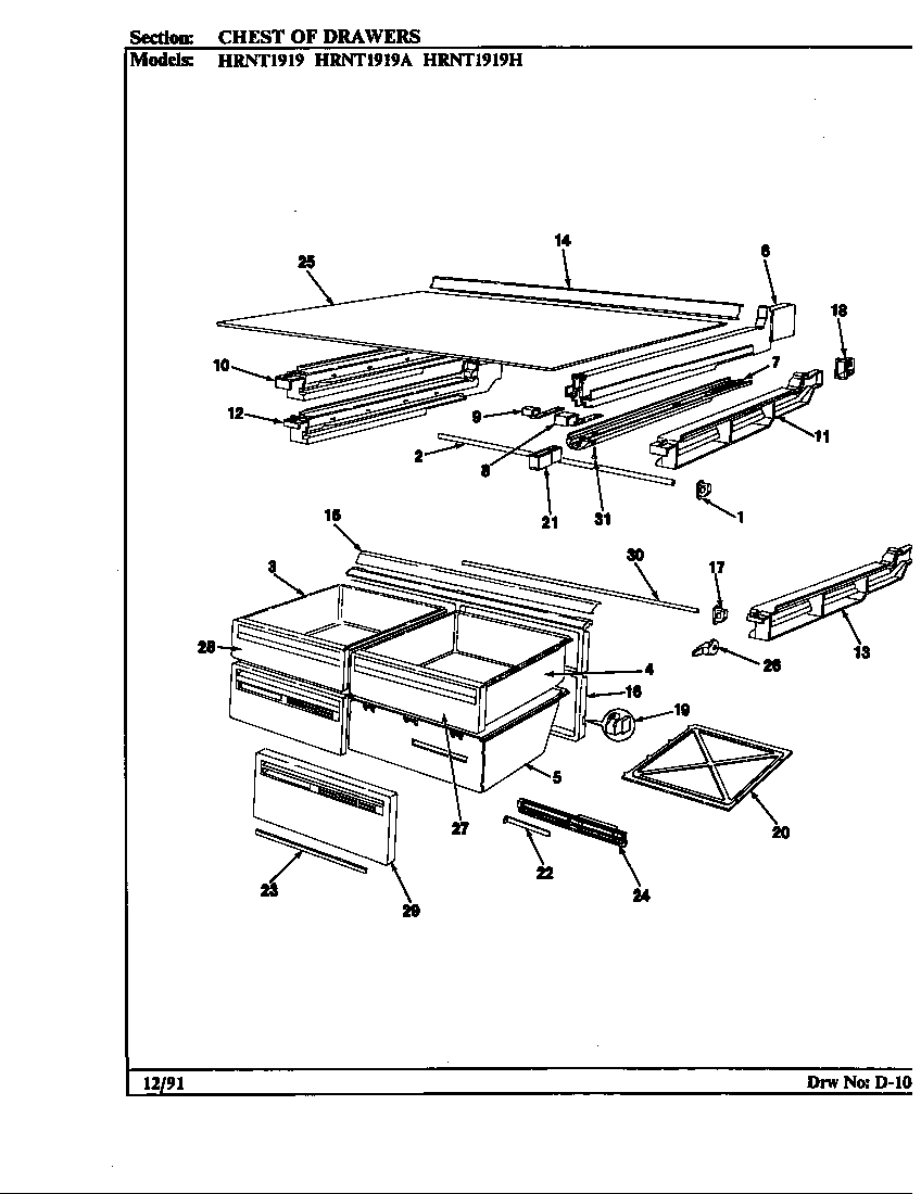 Chest of drawers (hrnt1919/bf57a) (hrnt1919/bf57b) (hrnt1919a/bf60a) (hrnt1919h/bf65a) (hrnt1919h/bf65b)