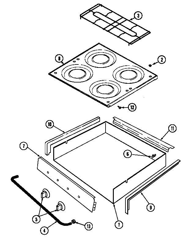 TOP & BURNER BOX