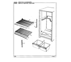 Maytag HRNT1515H/BF11C shelves & accessories diagram