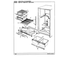 Maytag HRNT1917H/BF64C shelves & accessories diagram