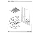 Maytag HRNS2015/BP03D shelves & accessories diagram