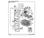 Maytag HRNS2015/BP03D freezer compartment diagram
