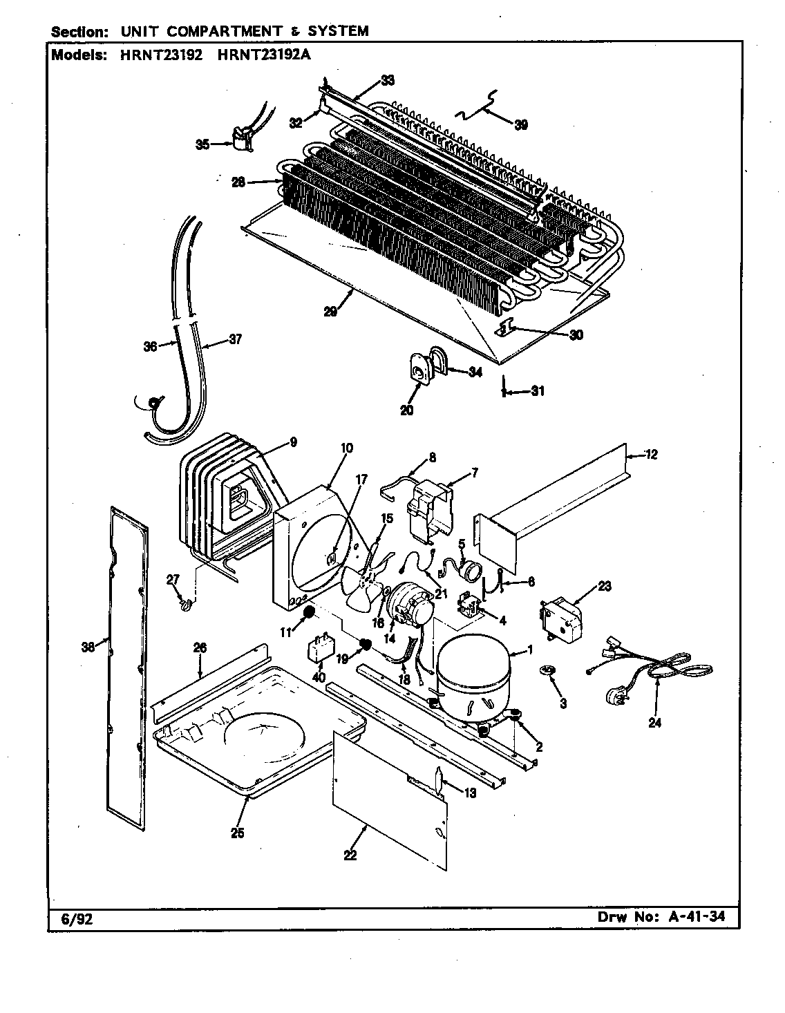 Unit compartment & system