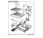 Maytag HRNT23192/CF95A freezer compartment diagram