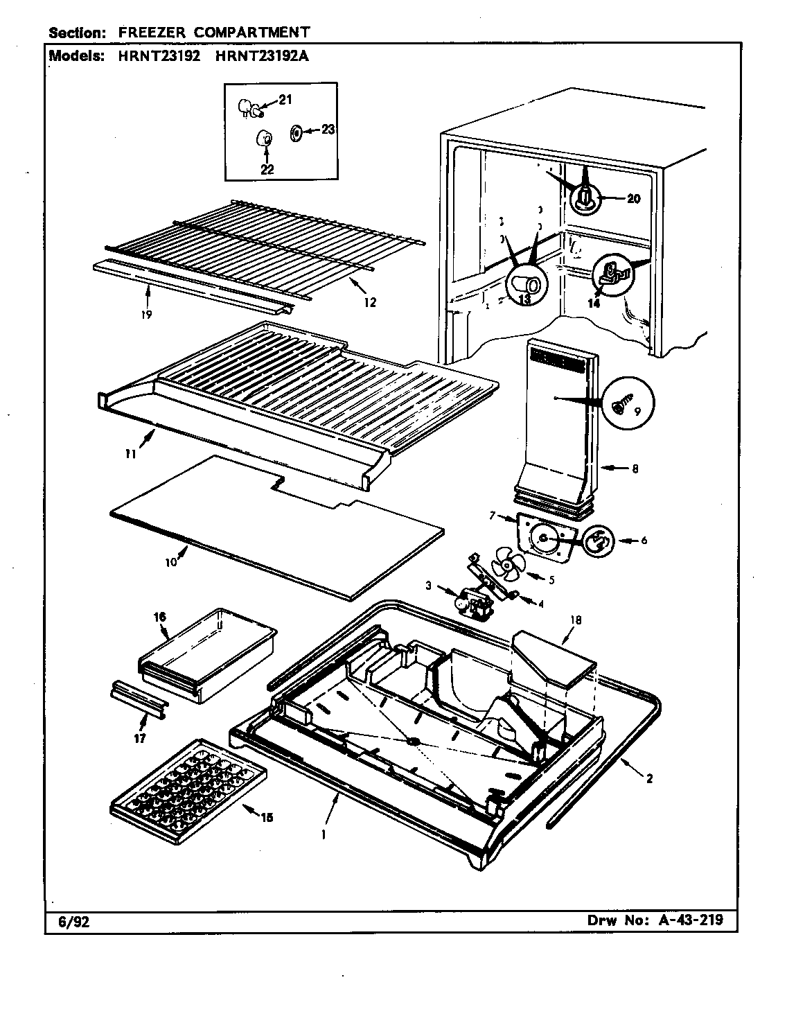 Freezer compartment