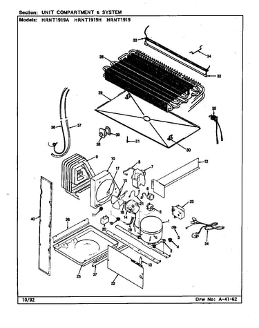 Unit compartment & system (hrnt1919/cl54a) (hrnt1919a/cl55a) (hrnt1919h/cl56a)