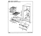 Maytag HRNT1917/CL51A shelves & accessories diagram