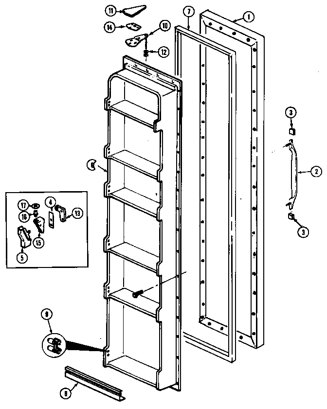 Freezer door