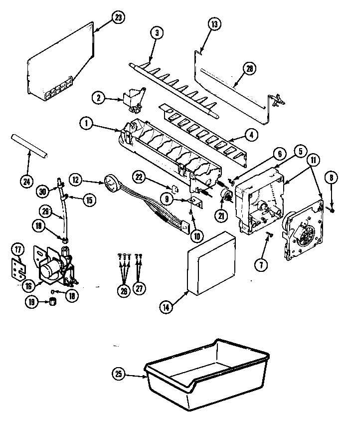 Optional ice maker kit