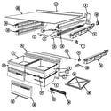 Maytag HRNT23393V/DF98A chest of drawers diagram