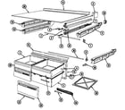 Maytag HRNT23393V/DF98A chest of drawers diagram