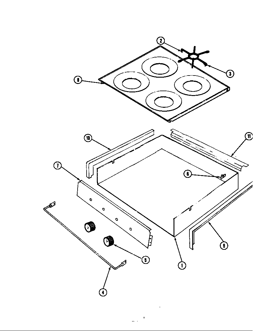 Burner box & main top