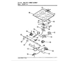 Magic Chef BT16PS-4 main top & burner assembly (bt16pa-4) (bt16ps-4) diagram