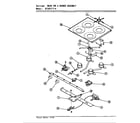 Magic Chef BT18PS-4 main top & burner assembly (bt18pa-4) (bt18pn-4) (bt18ps-4) diagram