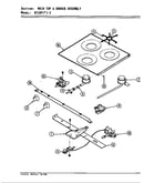 Main top & burner assembly
