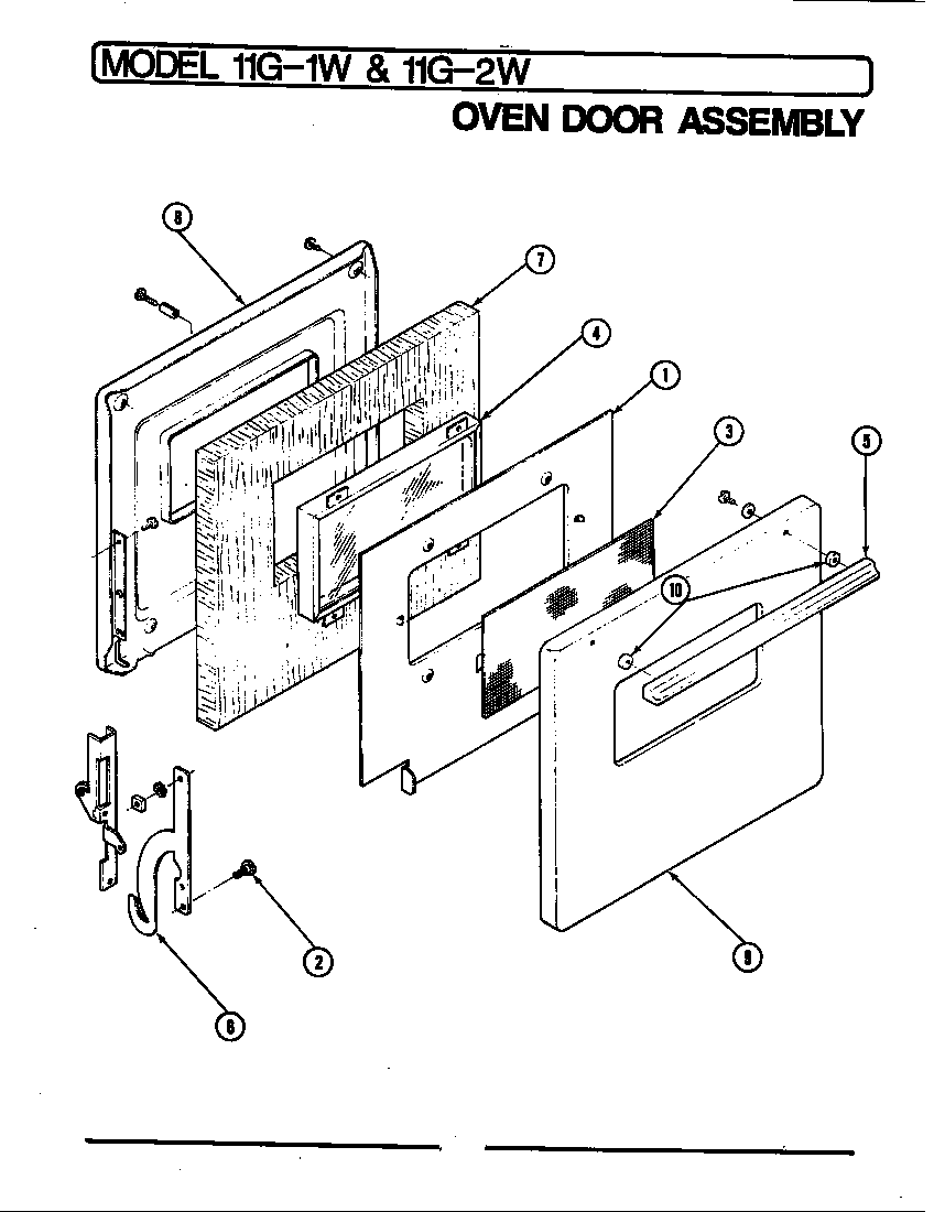 OVEN DOOR ASSEMBLY