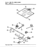 Main top & burner assembly