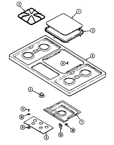 Main top assembly