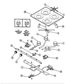 Main top & burner assembly