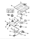 Main top & burner assembly
