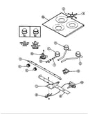 Main top & burner assembly