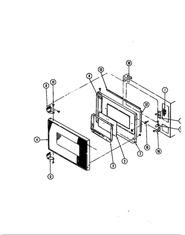 Door assembly (upper)