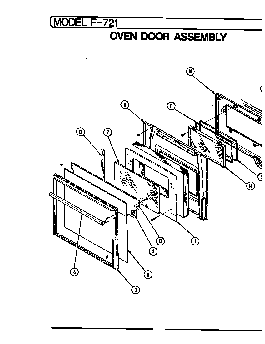Door assembly (upper)