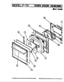 Door assembly (self cleaning)