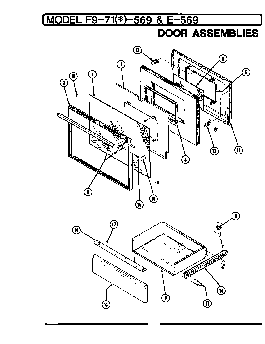 Door/drawer (-569) (epf9-71a569a) (epf9-71w569a)