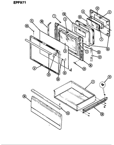 Door/drawer (-579) (epf9-71a579a) (epf9-71w579a)