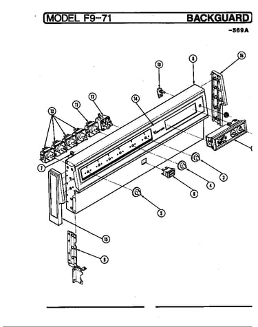 Control panel (-569) (epf9-71a569a) (epf9-71w569a)