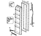 Maytag NS208NW freezer door diagram