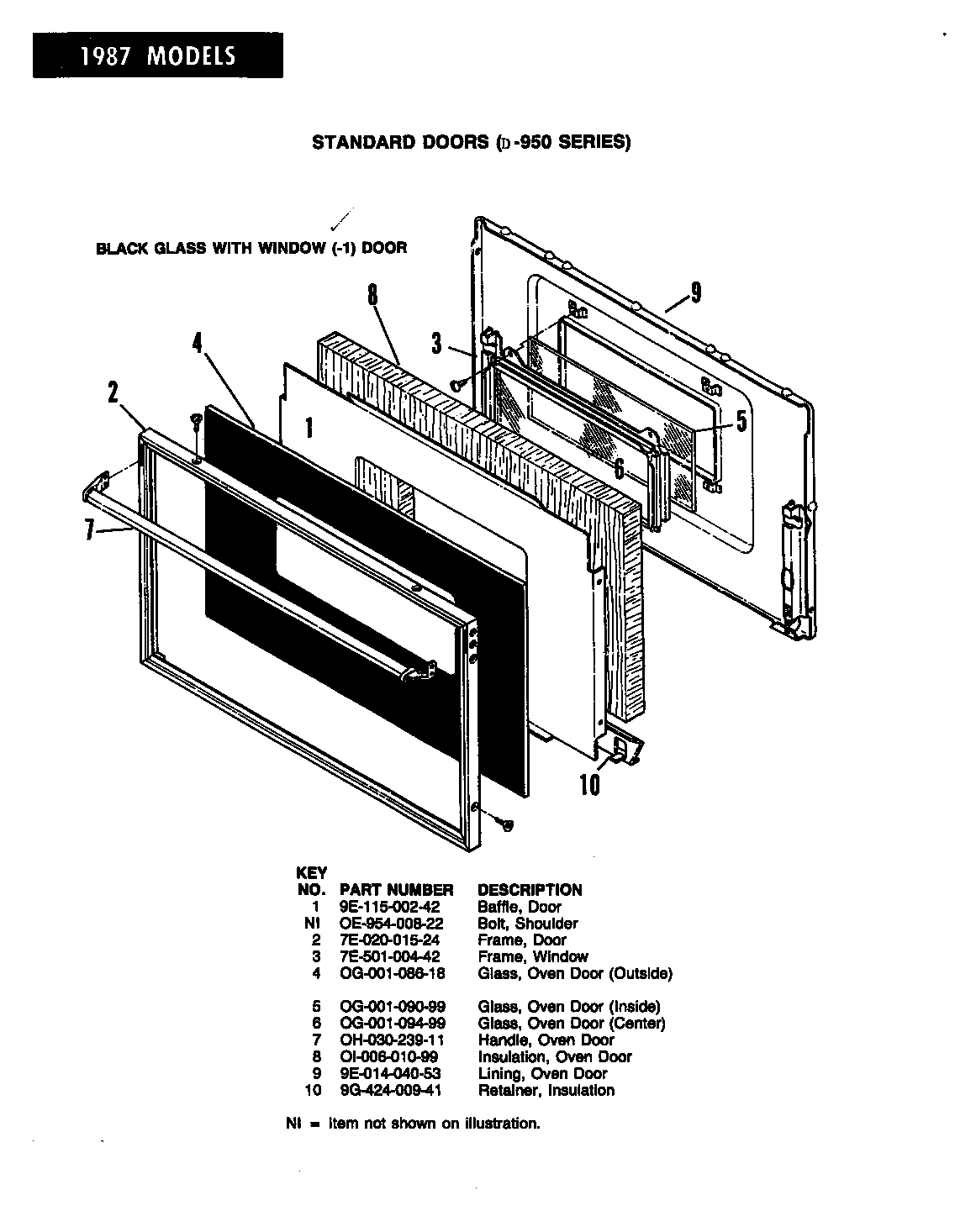 DOOR (-1 MODELS)