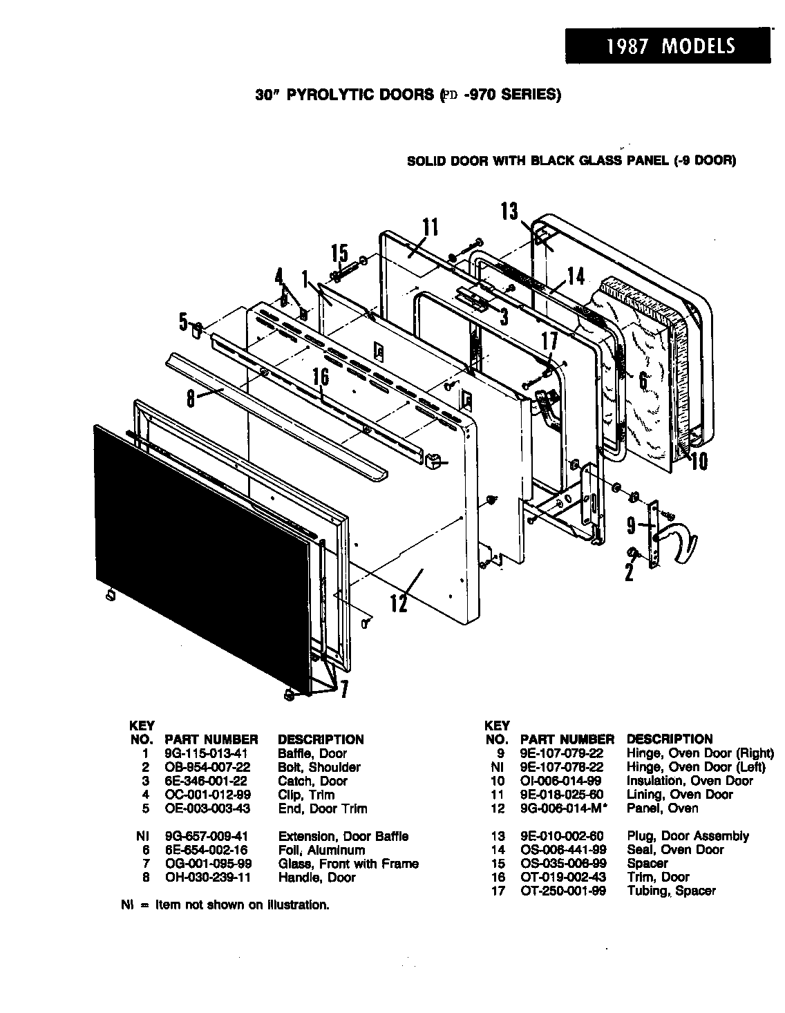 DOOR (-9 MODELS)