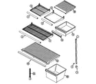 Maytag GT17A6XA shelves & accessories diagram