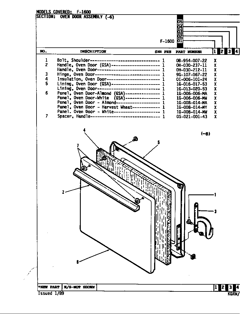 DOOR (-6 MODELS)