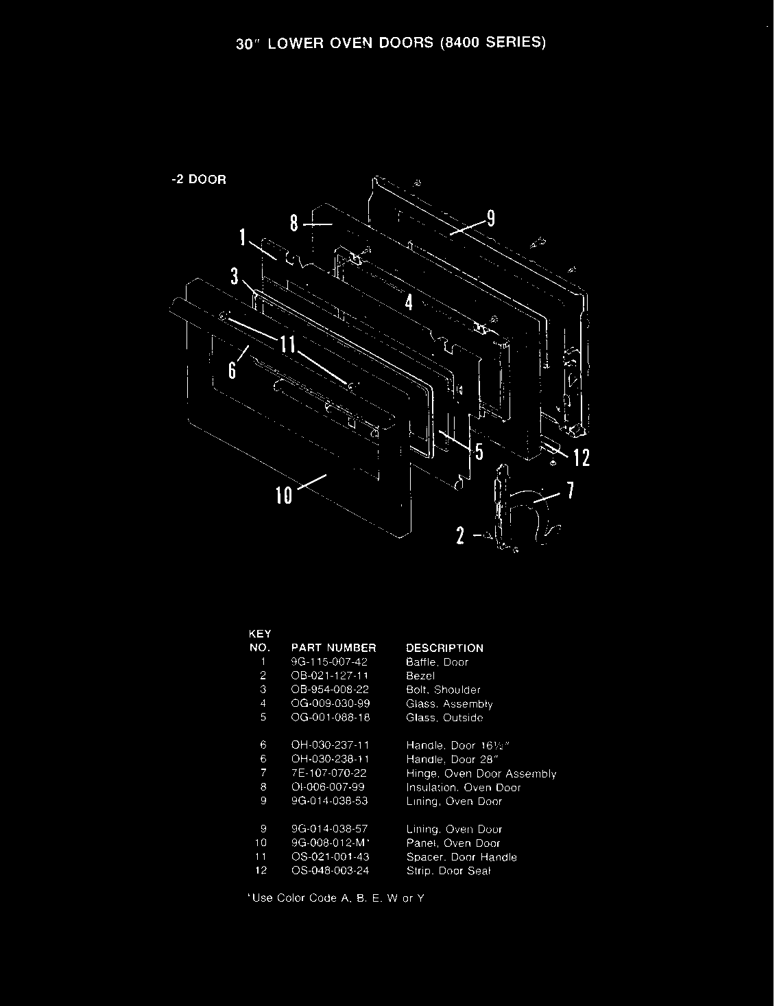 Door (lower -2 models)