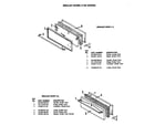 Hardwick CF7141E819R broiler door (-1 models) diagram