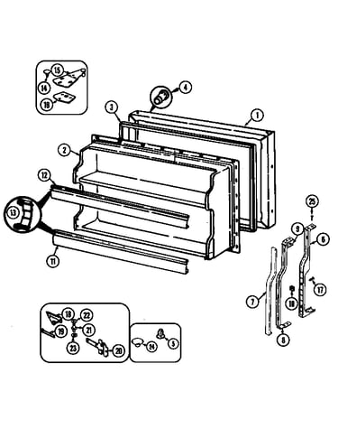 Freezer door