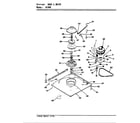 Maytag A1408 base & drive (orig. - rev. d) diagram