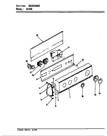 Control panel (orig. rev.-d)
