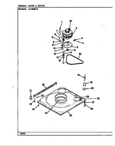 Base & drive (rev. g-j)