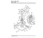 Maytag A1410B base & drive (orig. - rev. d) (a1410) diagram