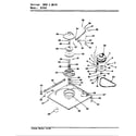 Maytag A1410 base & drive (orig. - rev. d) (a1410) diagram