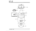Maytag A1410B tub (orig. - rev. d) (a1410) diagram