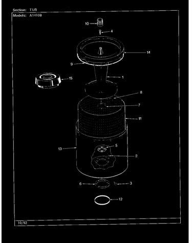 Tub (a1410b orig. rev. a) (a1410b)