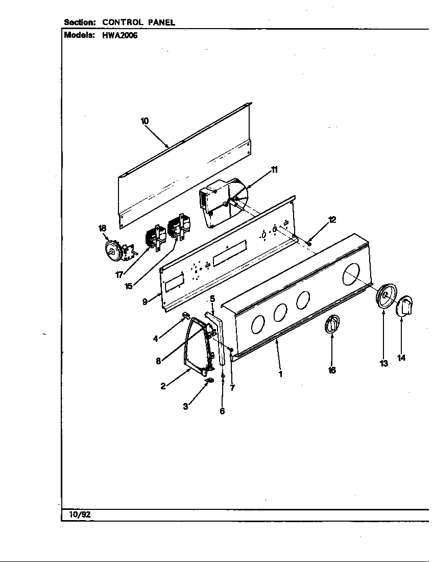 Control panel (rev. g-l)