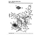 Magic Chef 31HN-93KX-ON control panel/body/oven diagram