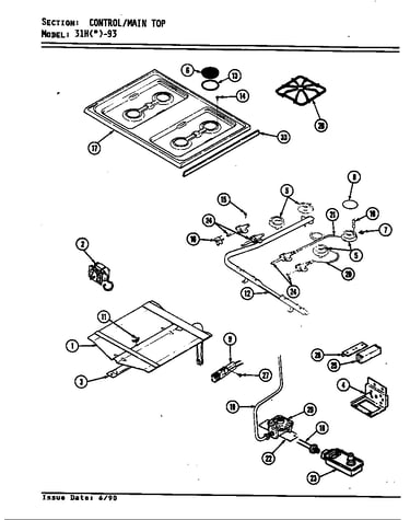 Top assy./control system