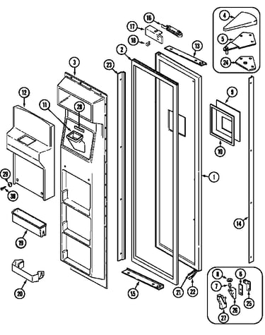 Freezer door
